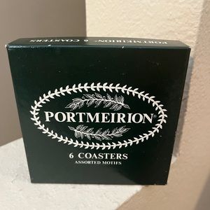 Portmeirion Coasters. Fruit. Cork Back. Set of 6. NWT. In Box.